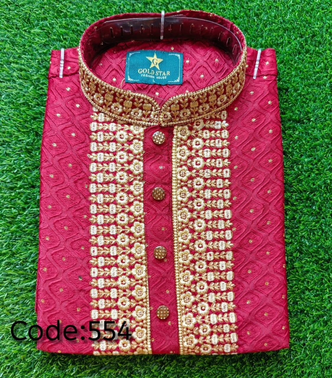 Jacquard Cotton Panjabi