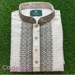 Jacquard Cotton Panjabi